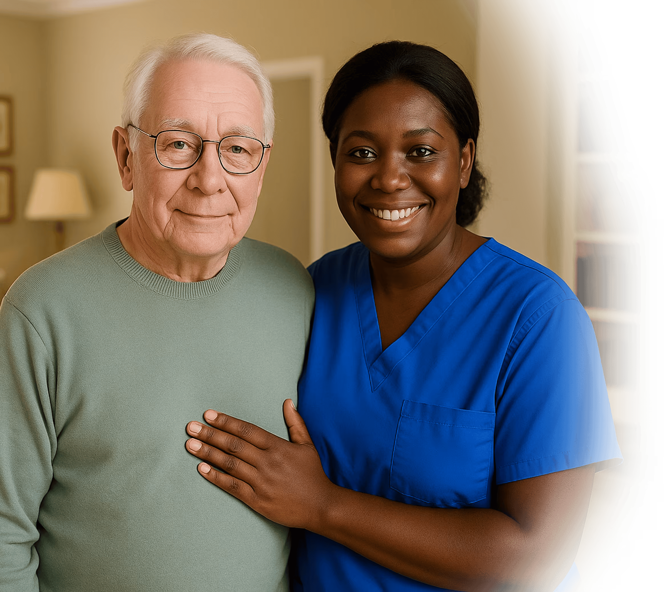 Believe Home Care creating a customized in-home care plan for a senior in Bucks County, PA
